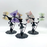 Wholesale Crystal Butterfly Wing Carving with Fairy Metal Stand (Mixed Materials)