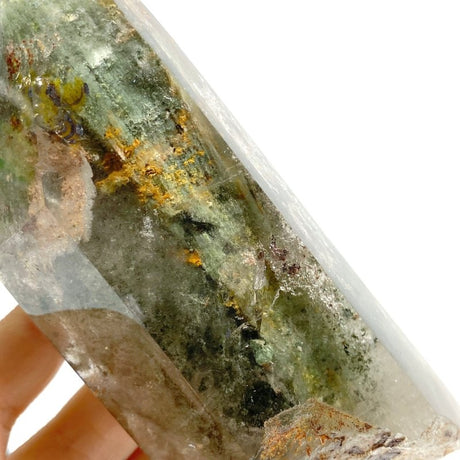 Garden Quartz Raw Bottom Point With Stand 4 - Wholesale Crystals