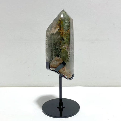 Garden Quartz Raw Bottom Point With Stand 4 - Wholesale Crystals