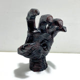 Garnet Mixed Astrophyllite Witchcore Demon Hand Carving - Wholesale Crystals