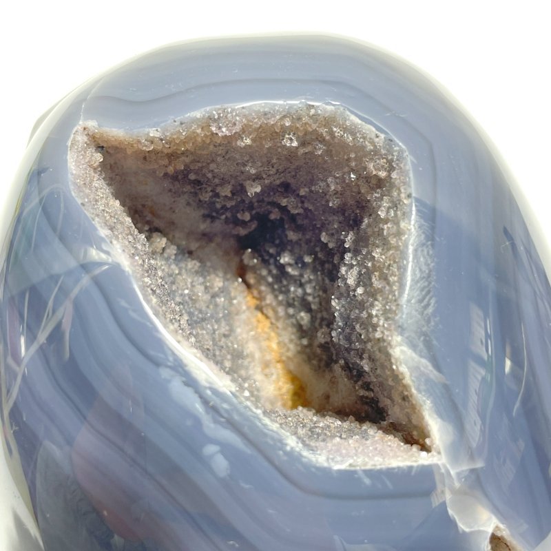 Geode Druzy Agate Large Skull Carving - Wholesale Crystals