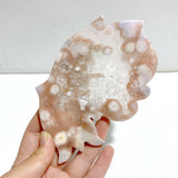 Geode Sakura Flower Agate Butterfly Wing Carving With Stand - Wholesale Crystals