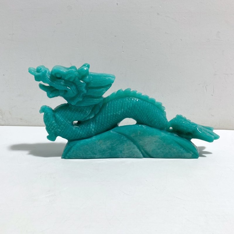 High Quality Amazonite Chinese Dragon Crystal Carving -Wholesale Crystals