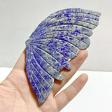 Lapis Lazuli Butterfly Wing Carving With Stand -Wholesale Crystals