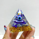 Lapis Lazuli Evil Eye Orgone Pyramid Wholesale - Wholesale Crystals