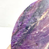 Large Charoite Moon Carving With Stand -Wholesale Crystals