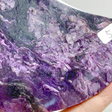 Large Charoite Moon Carving With Stand 5 -Wholesale Crystals