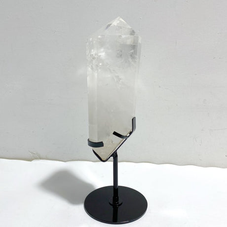 Large Clear Quartz Raw Bottom Point With Stand -Wholesale Crystals