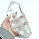 Large Clear Quartz Tower Point Ornaments With Stand - Wholesale Crystals
