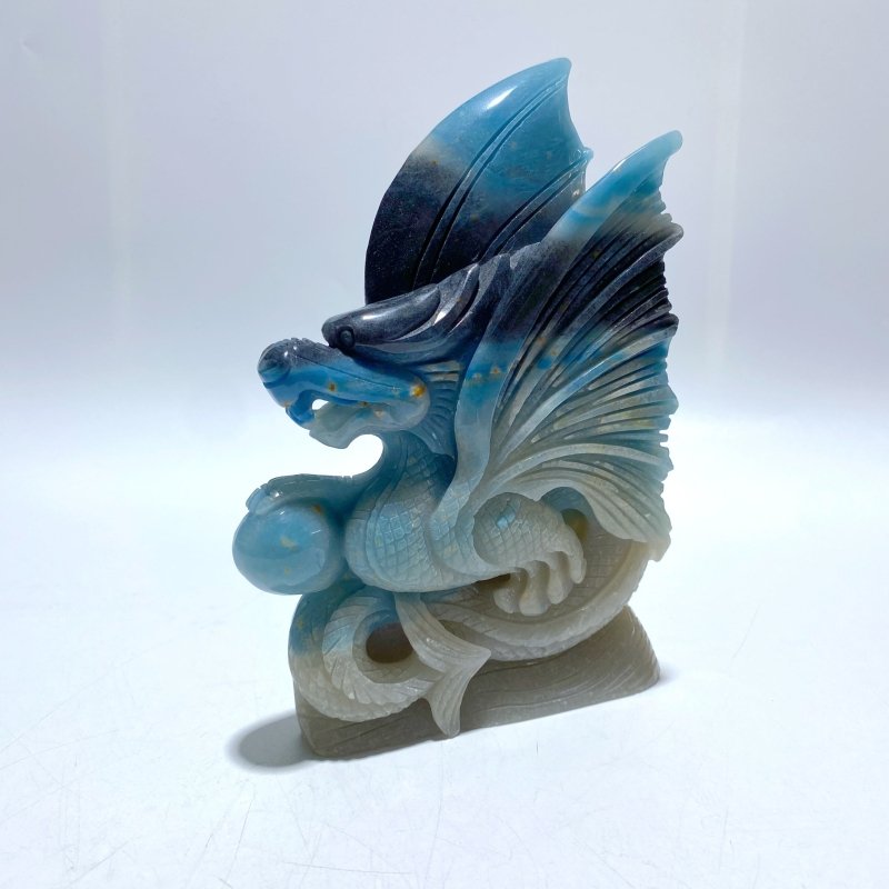 Large Trolleite Flying Dragon Carving - Wholesale Crystals