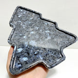 Larvikite Christmas Tree Plate Carving Wholesale - Wholesale Crystals