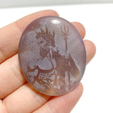 Laser Printing Silver Twelve Olympians Agate Stone DIY Accessories Wholesale - Wholesale Crystals