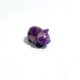 Mini Chevron Amethyst Pig Carving Wholesale - Wholesale Crystals