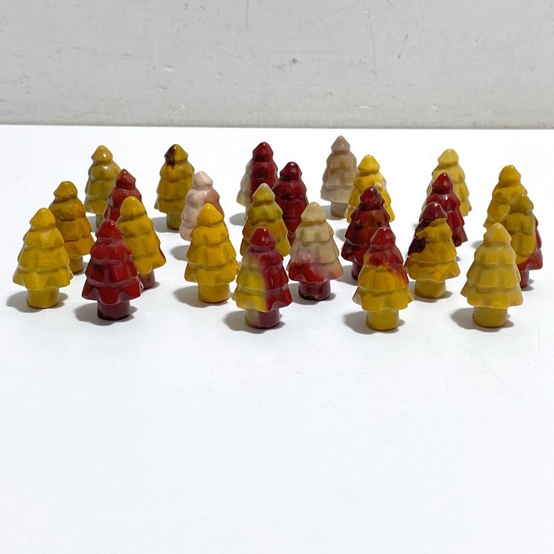 Mini Christmas Tree Carving Wholesale Green Aventurine Lepidolite -Wholesale Crystals