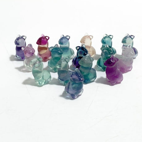 Mini Rainbow Fluorite Alpaca Carving -Wholesale Crystals