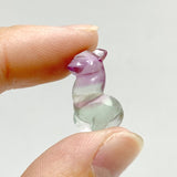 Mini Rainbow Fluorite Alpaca Carving -Wholesale Crystals