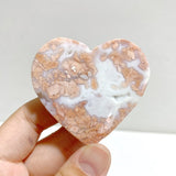 Pink Agate Heart Wing Carving With Stand -Wholesale Crystals