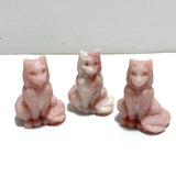 Pink Opal Maine Coon Carving Wholesale - Wholesale Crystals