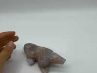 Sakura Flower Agate Crocodile Carving -Wholesale Crystals