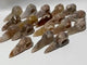 18 Pieces High Quality Sakura Flower Agate Crow Skull Carving