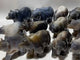12 Pieces Beautiful Geode Druzy Agate Bear Carving