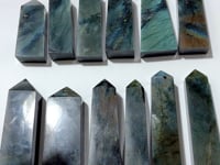 12 Pieces High Quality Large Labradorite Four-Sided Tower