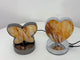Hematoid Quartz LED Table Lamp Moon Heart & Butterfly Shape