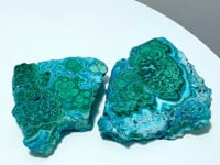 2 Pieces High Quality Beautiful Chrysocolla Mixed Malachite Slab Specimen