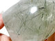 Large Green Tourmaline Quartz Skull Carving