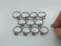 12 Pieces Ametrine Sugar Cube Ring Style #2