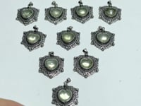 Light Color Citrine Heart Pendant Wholesale
