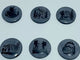 4cm Black Obsidian Hiking Bundle Engraved Round Slices Wholesale