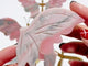 3 Pairs Cute Pink Opal Butterfly Wing Carving With Stand