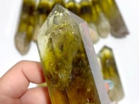 14 Pieces Citrine Tower Points Raw Bottom