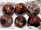 6 Pieces Blue Moonstone Mixed Fire Quartz Spheres