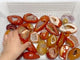 25 Pieces Beautiful Geode Druzy Carnelian