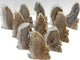 11 Pieces Clear Quartz Cluster Butterfly Fairy Carving