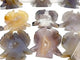 13 Pieces Geode Agate Druzy Angel Carving