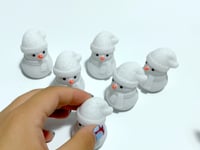 White Marble Snowman Christmas Carving Wholesale