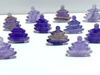 Purple Fluorite Christmas Tree Carving Wholesale