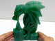 Unique Green Aventurine Flying Dragon Castle Carving #3