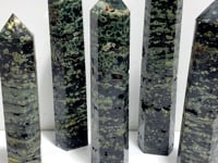5 Pieces Large Green Sea Jasper Geode Druzy Points