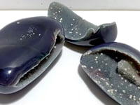 3 Pieces Large Geode Druzy Agate (Light Green Druzy)