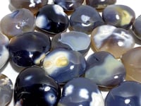 20 Pieces Black Orca Agate Heart #2