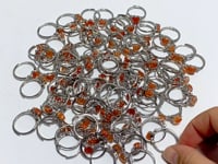 97 Pieces Beautiful Sunstone Heart Shape Ring #1