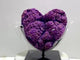 Unique Large Aura Purple Quartz Cluster Heart With Stand #2