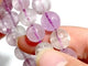 2 Pieces High Quality Clear Flash Purple Spodumene Kunzite Bracelets