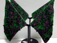 2 Pairs Ruby Zoisite Slab Wing With Stand