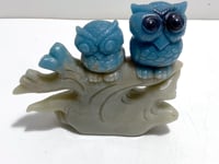 Unique Trolleite Stone Owl Carving