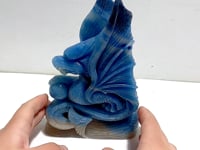 Blue Trolleite Flying Dragon Carving #14